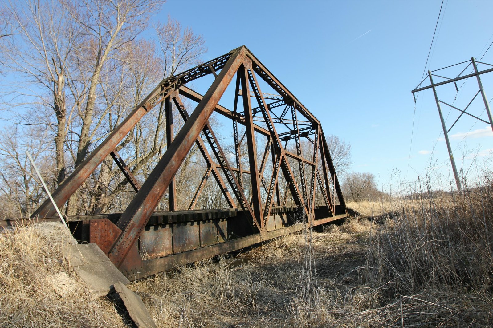 Looking south